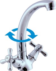 RAV Slezák - Vodovodné batérie umývadlová MORAVA, Farba: chróm, Rozmer: 1/2 '' MK120.5 / 2