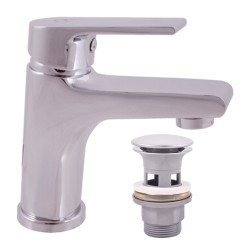 RAV Slezák - Vodovodné batérie umývadlová s otváraním odpadu COLORADO, Farba: chróm - plastová výpust, Rozmer: 3/8 '' (CO127.0)