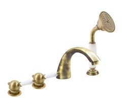 RAV Slezák - Vodovodné batérie vaňová LABE - STARÁ MOSADZ, Farba: stará mosadz, Rozmer: 3/8 '' (L569.0PSM)