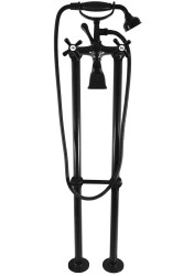 RAV Slezák - Vodovodné batérie vaňový, voľne stojace MORAVA RETRO, Farba: čierna matná, Rozmer: 150 mm MK150.5 / 2CMAT