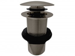 RAV Slezák - Výpusť umývadlová 5/4'' bez prepadu - neuzatvárateľná zátka - metal grey kartáčovaná, Farba: METAL GREY - kartáčovaná, Povrchová úprava: PVD (MD0799MGK)