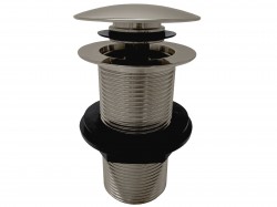 RAV Slezák - Výpusť umývadlová 5/4'' bez prepadu - neuzatvárateľná zátka - metal grey lesklá, Farba: METAL GREY - lesklá, Povrchová úprava: PVD (MD0799MGL)