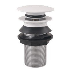 RAV Slezák - Výpusť umývadlová 5/4'' CLICK-CLACK bez prepadu , Biela - matná MD0798BMAT (MD0798BMAT)