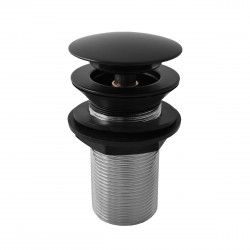 RAV Slezák - Výpusť umývadlová 5/4'' CLICK-CLACK bez prepadu - čierna matná, Farba: čierna matná (MD0798CMAT)