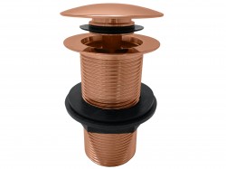 RAV Slezák - Výpusť umývadlová 5/4'' CLICK-CLACK bez prepadu - zlatá ružová - kartáčovaná, Farba: ZLATÁ RUŽOVÁ - kartáčovaná, Povrchová úprava: PVD (MD0798ZRK)