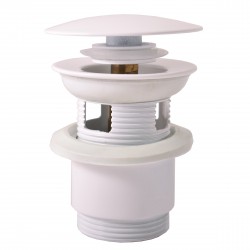 RAV Slezák - Výpusť umývadlová CLICK-CLACK 5/4", Biela - matná MD0784BMAT (MD0784BMAT)