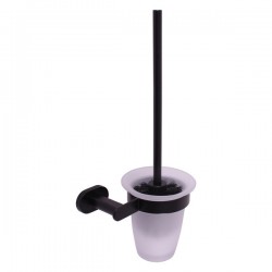 RAV Slezák - WC kefa, miska sklo, Farba: čierna matná (YUA0500CMAT)