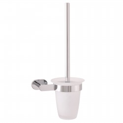 RAV Slezák - YUKON - Kúpeľňový doplnok WC kefa, držiak misky čierny, Chróm YUA0500 (YUA0500)