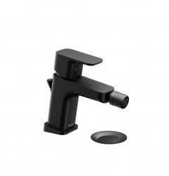 RAVAK - 10° Free Bidetová batéria TD F 055.20 s výpusťou, čierna (X070155)