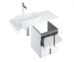 RAVAK - Balance Doska pod umývadlo 120x47x2 cm, lesklá biela (X000001372)