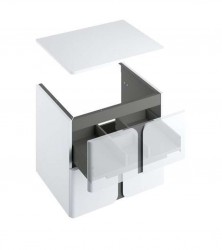 RAVAK - Balance Doska pod umývadlo 80x47x2 cm, lesklá biela (X000001371)