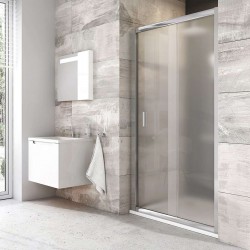 RAVAK - Blix Sprchové dvere BLDP2-110, 107-111 cm, lesklý hliník/sklo Grape (0PVD0C00ZG)