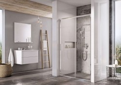 RAVAK - Blix Sprchové dvere Slim BLSDP2-110, 108-111 cm, lesklý hliník/číre sklo (X0PMD0C00Z1)