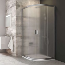 RAVAK - Blix Štvrťkruhový sprchovací kút posuvný štvordielny BLCP4, 78 cm-80x78 cm-80 cm-farba satin, sklo grape (3B240U00ZG)