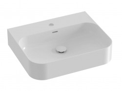RAVAK - Ceramic Umývadlo 55x45 cm, s prepadom, otvor na batériu, biela (XJX01155000)