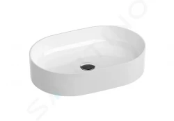 RAVAK - Ceramic Umývadlo na dosku 550x370 mm, bez prepadu, biela (XJX01155001)