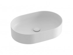 RAVAK - Ceramic Umývadlo na dosku 55x37 cm, bez prepadu, bez otvoru na batériu, matná biela (XJX0E155000)