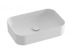 RAVAK - Ceramic Umývadlo na dosku 55x37 cm, bez prepadu, bez otvoru na batériu, matná biela (XJX0E155004)