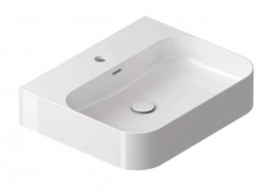 RAVAK - Ceramic Umývadlo na dosku, 55x45 cm, s prepadom, s otvorom na batériu, biela (XJX01155006)