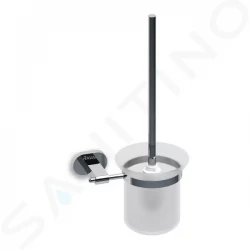 RAVAK - Chrome Držiak s nádobkou a WC kefou, chróm/sklo (X07P196)