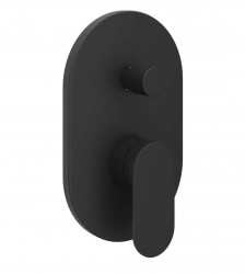 RAVAK - Chrome II Batéria pod omietku, na 2 spotrebiče, čierna (X070466)