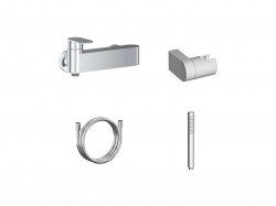 RAVAK - Chrome II Sprchová batéria s príslušenstvom, chróm (X07S121)