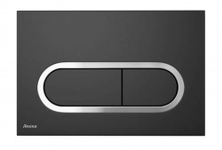 RAVAK - Chrome Ovládanie splachovania, matná čierna/chróm (X01797)