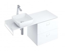 RAVAK - Comfort Doska pod umývadlo 120x46x2 cm, lesklá biela (X000001381)