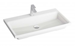 RAVAK - Comfort Umývadlo 80x46 cm, s 1 otvorom na batériu, biela (XJX01280001)