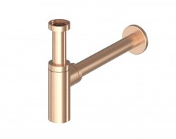 RAVAK - Designový sifón, kefované ružové zlato (X01842)