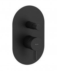 RAVAK - Espirit Batéria pod omietku, pre 2 spotrebiče, s telesom, matná čierna (X070284)