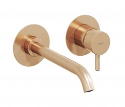RAVAK - Espirit Umývadlová batéria pod omietku, 2-otvorová inštalácia, kefované ružové zlato (X070352)