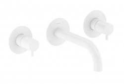 RAVAK - Espirit Umývadlová batéria pod omietku, 3-otvorová inštalácia, s telesom, matná biela (X070239)