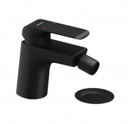 RAVAK - Flat Bidetová batéria s výpusťou, Click-Clack, matná čierna (X070178)