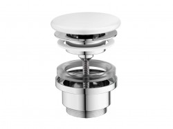 RAVAK - Flat Neuzatvárateľná výpusť, biela (X01919)