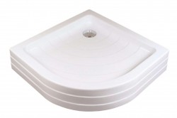 RAVAK - Kaskada Sprchová vanička, 91x91 cm, AntiBac, biela (A207001120)