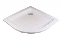 RAVAK - Kaskada Sprchová vanička Ronda-80 PU, 81x81 cm, AntiBac, biela (A204001120)