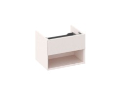 RAVAK - Lite Umývadlová skrinka 60x45x43 cm, 1 zásuvka, Alabaster Pink (X000001860)