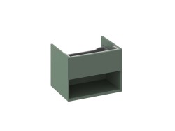 RAVAK - Lite Umývadlová skrinka 60x45x43 cm, 1 zásuvka, Grey Green (X000001858)