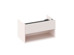 RAVAK - Lite Umývadlová skrinka 80x45x43 cm, 1 zásuvka, Alabaster Pink (X000001866)