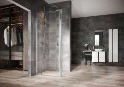 RAVAK - Nexty Sprchové dvere pivotové 80 cm, chróm/číre sklo (03O40C00Z1)