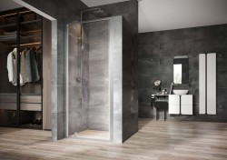 RAVAK - Nexty Sprchové dvere pivotové 90 cm, satin/číre sklo (03O70U00Z1)