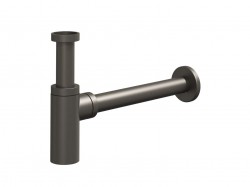 RAVAK - Odtokové systémy Designový sifón, kefovaný grafit (X01834)