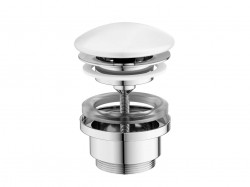 RAVAK - Odtokové systémy Neuzatvárateľná umývadlová výpusť, biela (X01695)