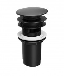 RAVAK - Odtokové systémy Uzatvárateľná výpusť, ClickClack, matná čierna (X01748)