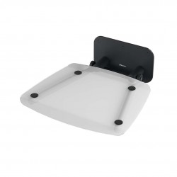 RAVAK - Ovo B II Sprchové sedadlo Clear/Black, 36x36 cm, čierna/číra (B8F0000059)
