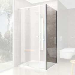 RAVAK - Pivot Sprchová stena PPS-90, 87-90 cm, satin/číre sklo (90G70U00Z1)