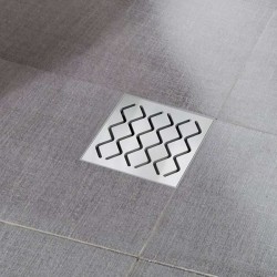 RAVAK - Plastová podlahová vpusť s nerezovou mriežkou SN501, 11 cm (X01435)