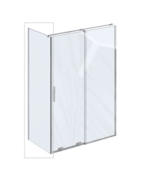 RAVAK - Roll Sprchová stena 80x195 cm, chróm/číre sklo (X90V40C00Z1)