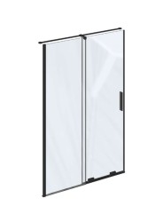 RAVAK - Roll Sprchové dvere, 108-110 cm, čierna/číre sklo (X08VD0300Z1)